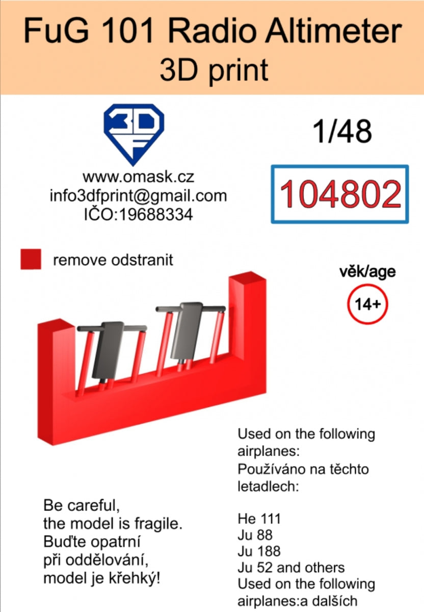 Omask 104802 FuG 101 Radio Altimeter (3D print) 1/48 – Bild 2