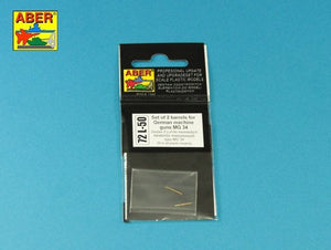 Aber 72L-50 Set of 2 barrels for German machine guns MG34 1/72 – immagine 3