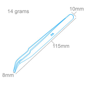 Modelcraft PTW2185-7 Extra Fine Curved Stainless Steel Tweezers (115mm) – imagen 2