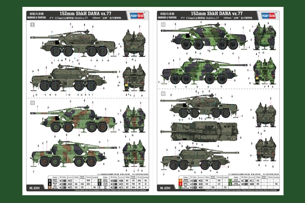 Hobby Boss 82941 152mm Dana self-propelled howitzer 1/72 – zdjęcie 3