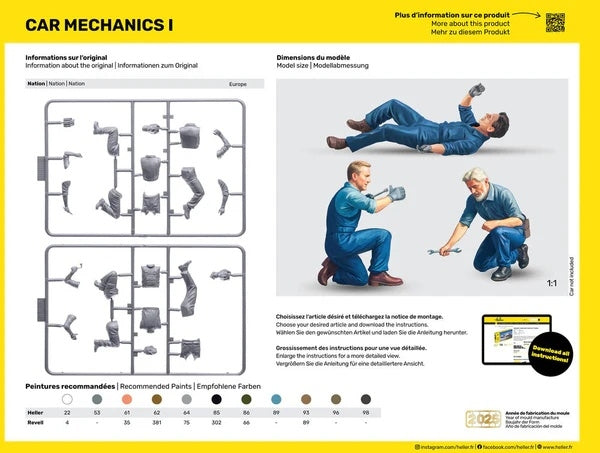 Heller 82755 Car Mechanics I 1/24