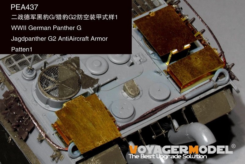 Maquette Voyager PEA437 Cheval blindé antiaérien allemand Panther G/Jagdpanther G2 de la Seconde Guerre mondiale (GP) 1/35 – image 3