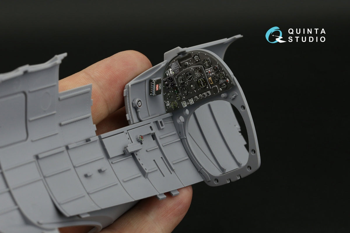 Quinta Studio QD24021 Spitfire Mk.VIII 3D-Printed &amp;amp; coloured Interior on decal paper (Airfix) 1/24 – immagine 10