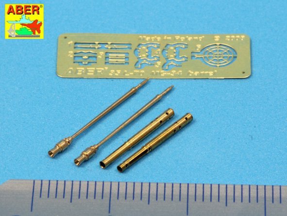 Aber 35L-098 Set of 2 barrels for German tank machine gun MG 34 with Panzermantel 1/35 – zdjęcie 2