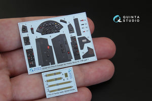 Quinta Studio QD48153 F4U-5 3D-Printed &amp;amp; coloured Interior on decal paper (for Hobby Boss kit) 1/48 – immagine 3