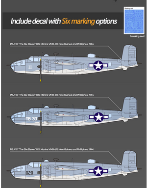 Maquette Academy 12334 USMC PBJ-1D B-25 Mitchell 1/48 – image 5