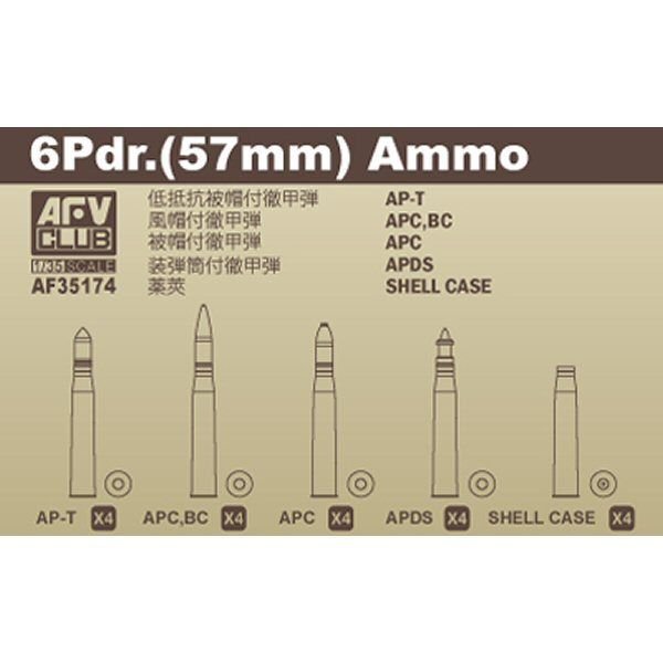 AFV Club 35174 Ammunition 6 Pdr (57mm) 1/35 – Bild 2