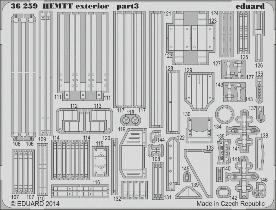 Eduard 36259 HEMTT exterior ITALERI 1/35 – zdjęcie 2