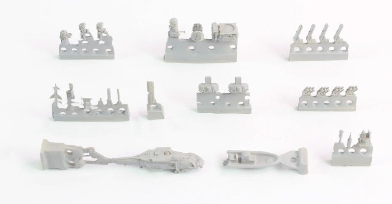 Pontos 38019F1 USS FFG Oliver Hazard Perr Class L.H. Detail Up Set &amp;quot;Advanced&amp;quot; with Kit 1/350 – immagine 6