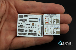 Quinta Studio QD72080 F-4J Late 3D-Printed &amp;amp; coloured Interior on decal paper (Fine Molds) 1/72 – immagine 4
