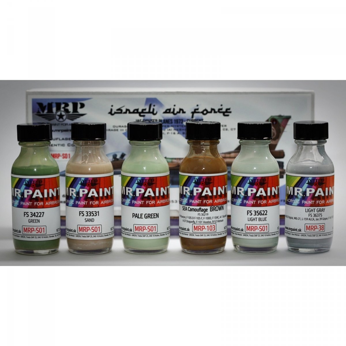 Mr. Paint MRP-S01 ISRAELI AIR FORCE 6x30ml – Bild 2