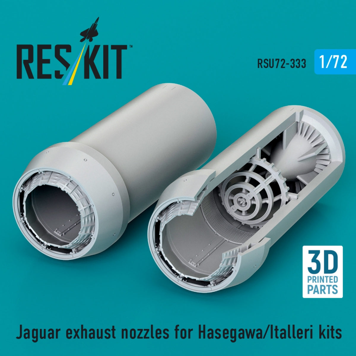 RESKIT RSU72-0333 Jaguar exhaust nozzles for Hasegawa/Italleri kits (3D Printed) 1/72