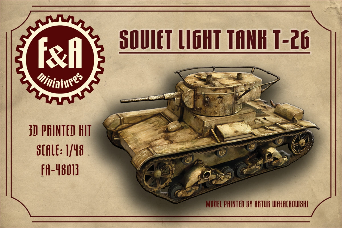 F&amp;A Miniatures FA-48013 T-26 Light Tank 1/48