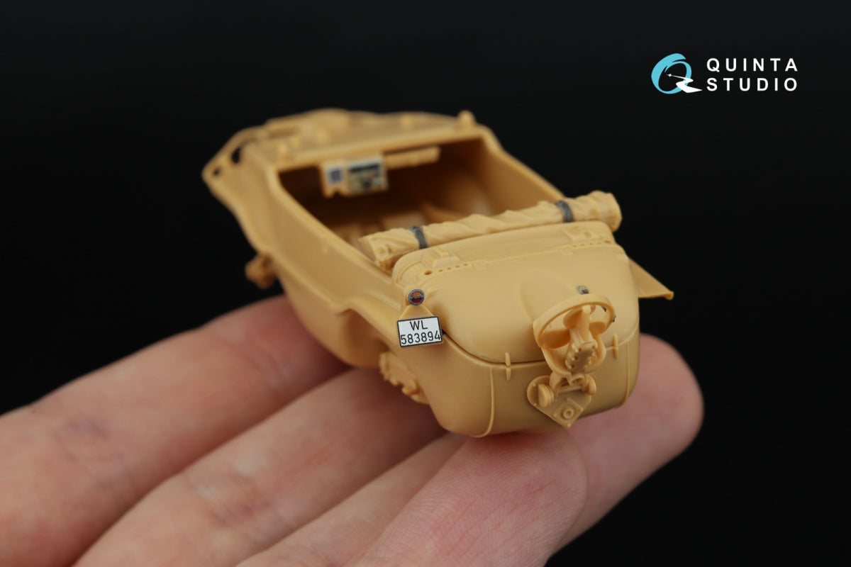 Quinta Studio QDS-48553 Schwimmwagen type 166 3D-Printed &amp;amp; coloured Interior on decal paper (Tamiya) (small version) 1/48 – Bild 6