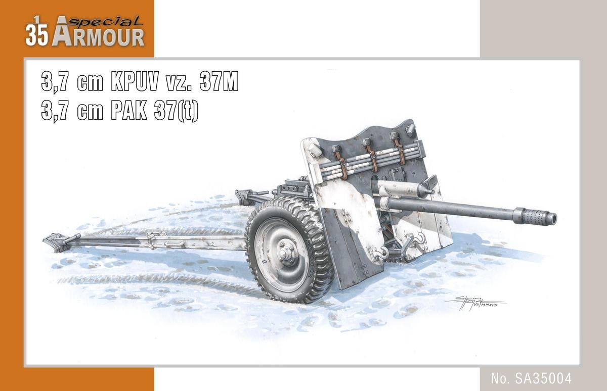 Armure spéciale 35004 3,7 cm KPUV vz.37M / 3,7 cm PaK M 37(t) 1/35 