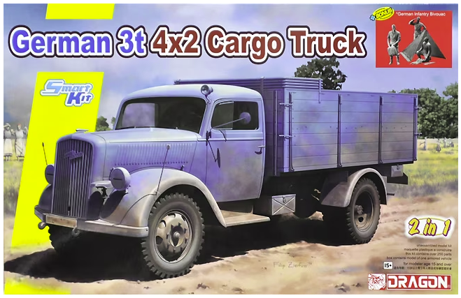 Dragon 6974 German 3t 4x2 Cargo Truck (2 in 1) 1/35 – immagine 2