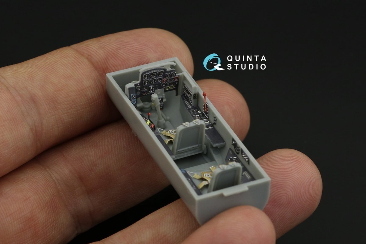 Quinta Studio QD48185 Me 262B-1a/U1 3D-Printed &amp;amp; coloured Interior on decal paper (for Dragon ) 1/48 – immagine 9
