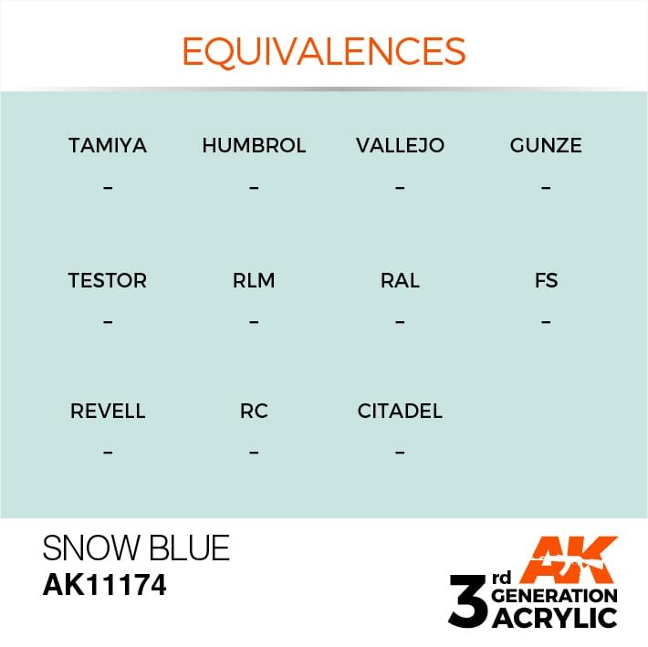 AK Interactive AK11174 BLEU NEIGE – STANDARD 17 ml – image 2