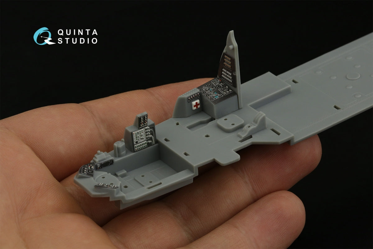 Quinta Studio QD48406 Mi-24 Nato Hind 3D-Printed &amp;amp; coloured Interior on decal paper (Trumpeter) 1/48 – immagine 9