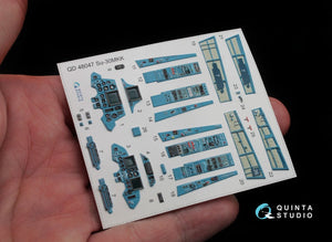 Quinta Studio QD48047 Su-30MKK 3D-Printed &amp;amp; coloured Interior on decal paper (for HobbyBoss kit) 1/48 – immagine 3