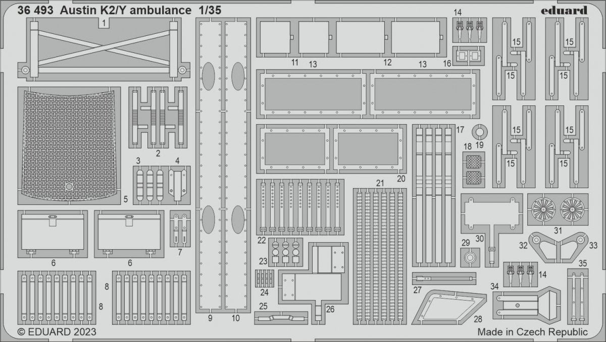 Eduard 36493 Austin K2/ Y ambulance AIRFIX 1/35