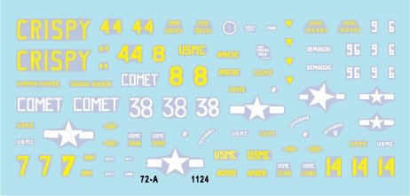 Star Decals 72-A1124 US PACIFIC WARS - IWO JIMA USMC Sherman tanks 1/72 – immagine 3