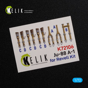 KELIK K72106 Ju-88 A-1 interior 3D decals for Revell kit 1/72 – immagine 2