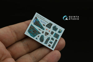 Quinta Studio QD+72184 Mi-24V 3D-Printed &amp;amp; coloured Interior on decal paper (Hobby Boss/ARK Models) (with 3D-printed resin parts) 1/72 – immagine 3