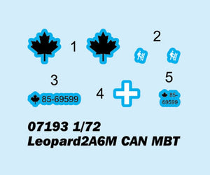 Trumpeter 07193 Leopard2A6M CAN MBT 1/72 – immagine 3