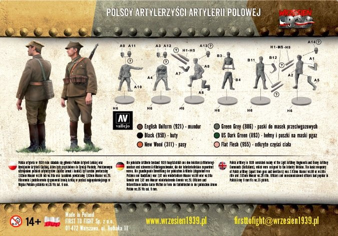 Premiers à combattre PL055 Artilleurs de campagne polonais (1/72) – image 3