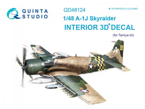 Quinta Studio QD48124 A-1J 3D-Printed &amp;amp; coloured Interior on decal paper (for Tamiya kit) 1/48