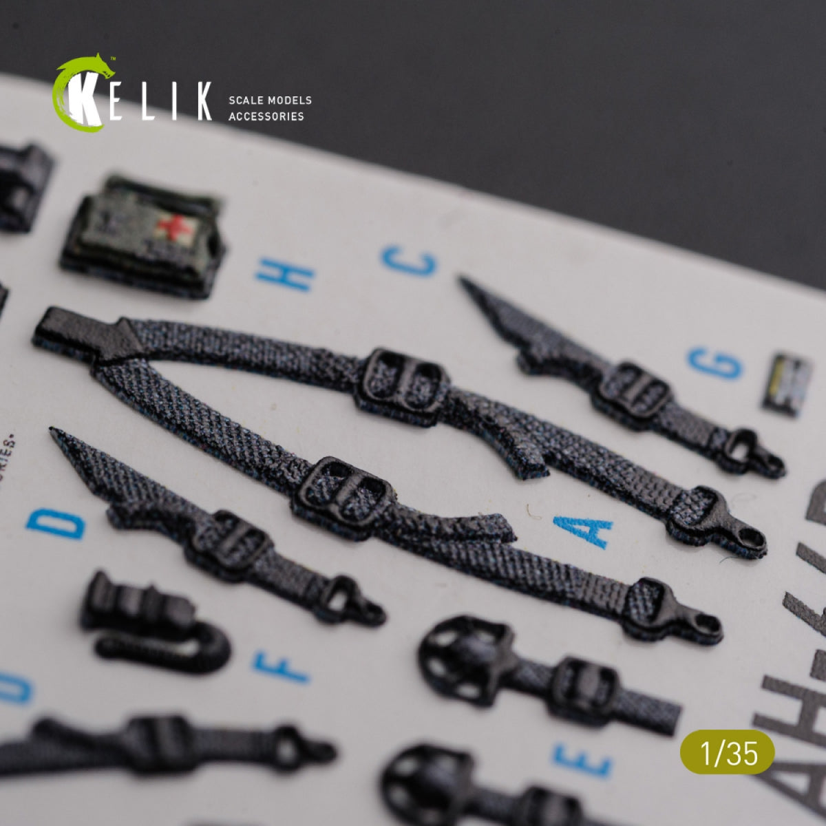 KELIK K35026 AH-64D Apache interior 3D decals for Meng kit 1/35 – zdjęcie 7