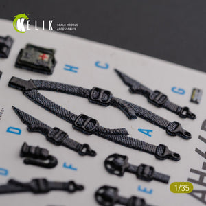 KELIK K35026 AH-64D Apache interior 3D decals for Meng kit 1/35 – zdjęcie 7