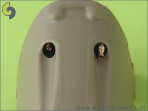 Master AM-32-005 Bf 109 E3 - E9, T armament set (MG 17 tips, MG FF barrels) 1/32 – immagine 6