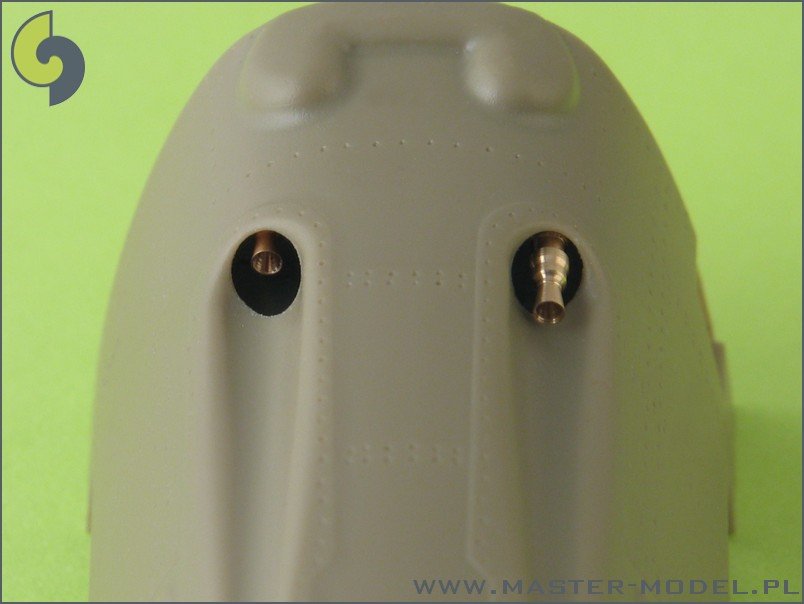 Master AM-32-005 Bf 109 E3 - E9, T armament set (MG 17 tips, MG FF barrels) 1/32 – immagine 6