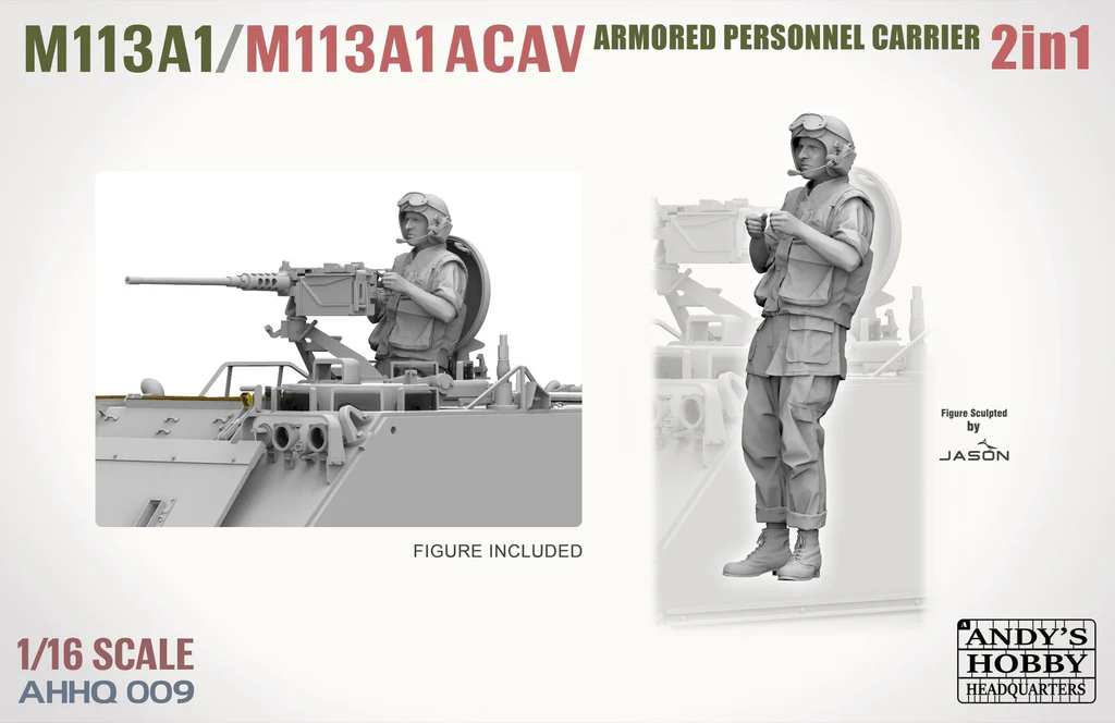 Andy&amp;#39;s Hobby Headquarters AHHQ-009 M113A1 / M113A1 ACAV 2 in 1 Kit 1/16 – image 7