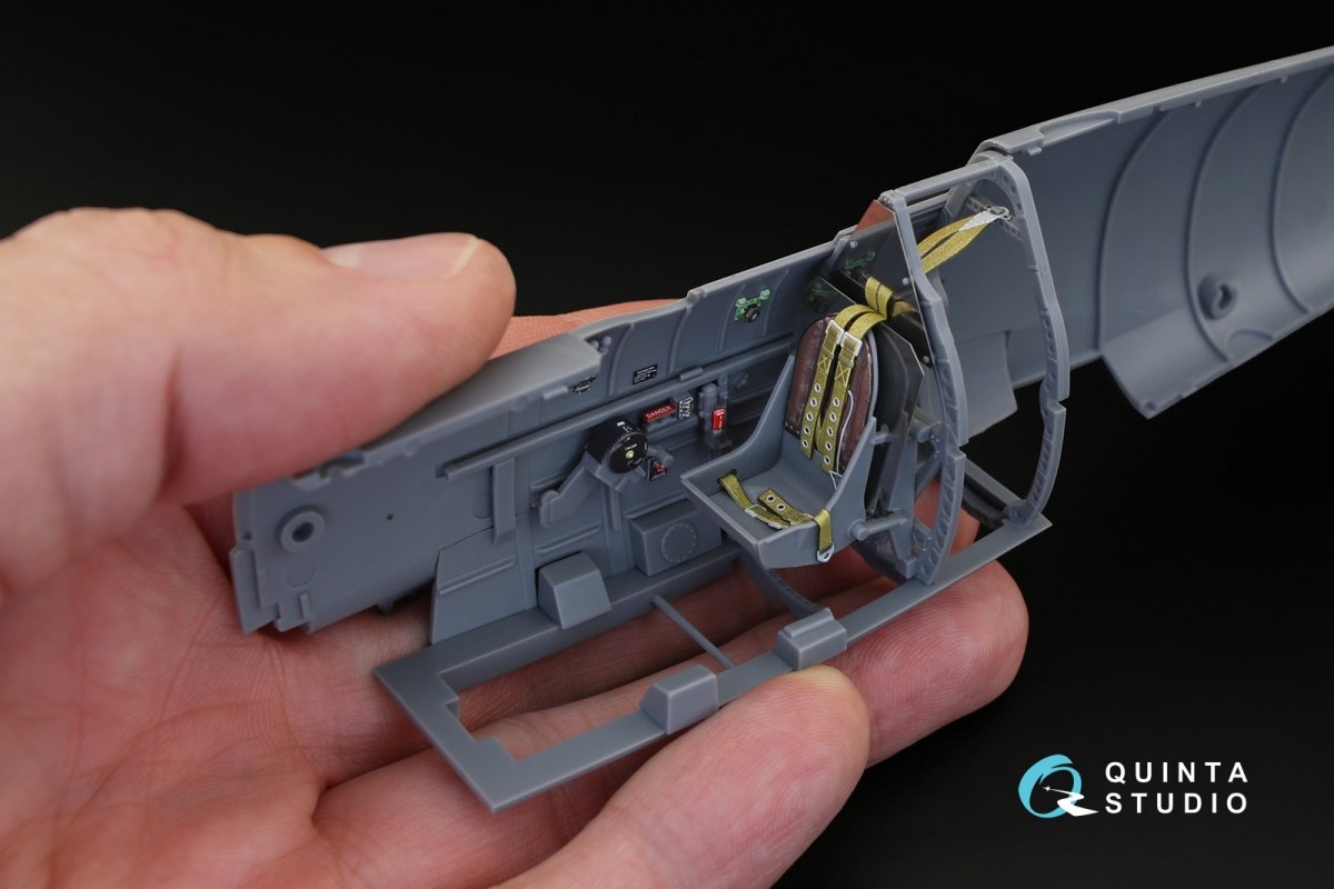 Quinta Studio QD32019 Spitfire Mk.VIII 3D-Printed &amp;amp; coloured Interior on decal paper (for Tamiya kit) 1/32 – immagine 4