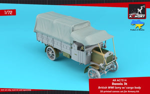 Armory Models AC7314 Dennis 3t British WWI Lorry - canvas tents 1/72