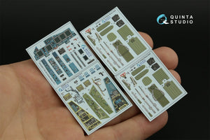Quinta Studio QD48071 Su-34 3D-Printed &amp;amp; coloured Interior on decal paper (HobbyBoss) 1/48 – immagine 2