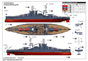 Trumpeter 03701 USS Arizona BB-39 1/200 – zdjęcie 44