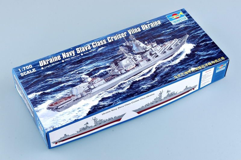 Trumpeter 05723 Croiseur de classe Slava de la marine ukrainienne Vilna Ukraina 1/700 – image 2