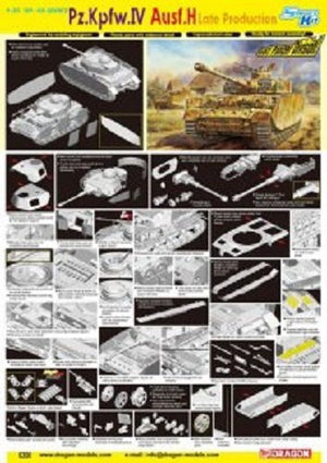 Dragon 6300 Pz.Kpfw.IV Ausf.H Late Production 1/35 – immagine 2