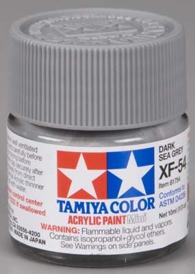 Tamiya XF54 Dark Sea Grey (81754) Acrylic paint 10ml – immagine 3