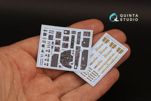 Quinta Studio QD48311 Bf 110C/D 3D-Printed &amp;amp; colored Interior on decal paper (Eduard) 1/48 – image 2