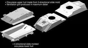 Dragon 7486 IJN Type 2 Amphibious Tank (Ka-Mi) w/Floating Pontoons 1/72 – immagine 4
