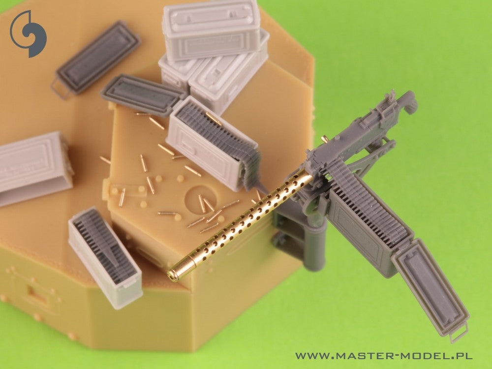 Master GM-35-087 Browning M1919 A4 .30 cal (7,62mm) - z uchwytem plot. M20 (używany np. na M3 Stuart) lub z kołyską D7431 (np. M3 Scout Car) 1/35 – immagine 5