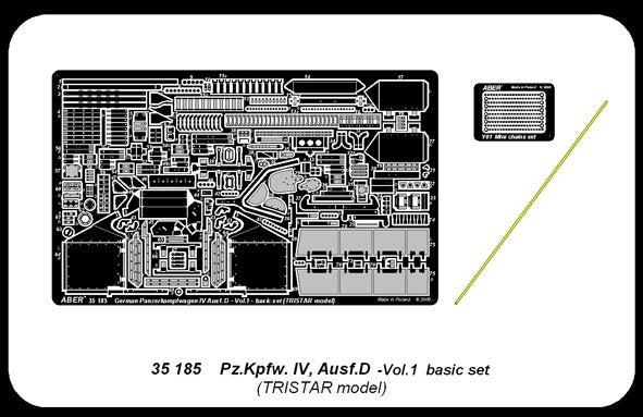 Aber 35185 German medium tank Pz.Kpfw. IV, Ausf. D - vol.1 - basic set 1/35 – immagine 4