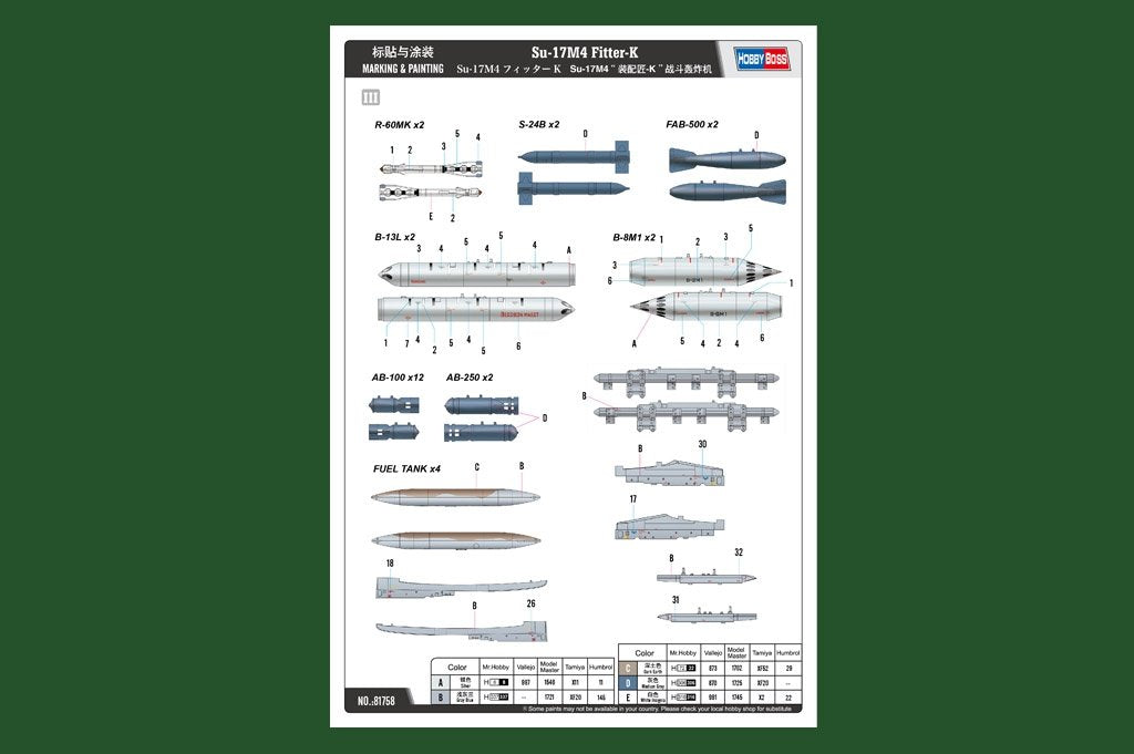Hobby Boss 81758 Su-17M4 Fitter-K 1/48 – zdjęcie 3