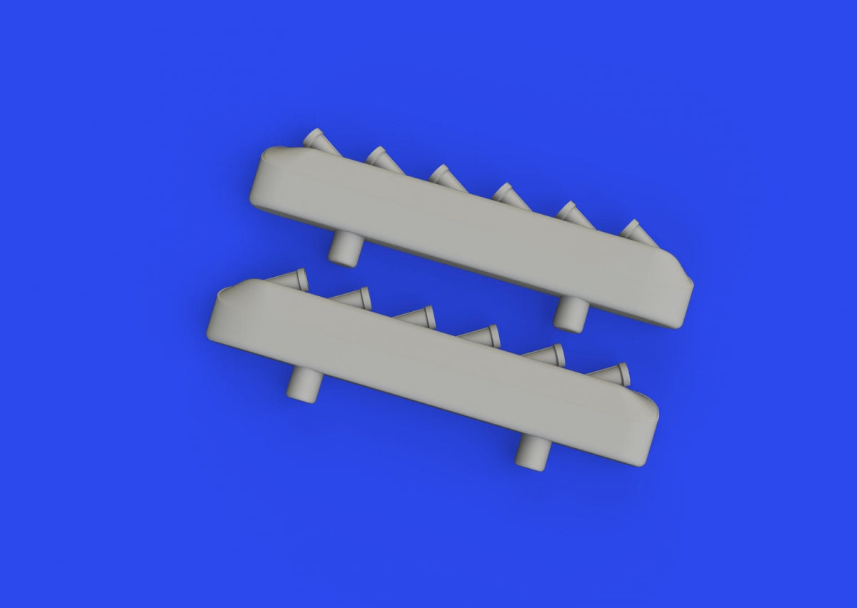 Eduard 672359 P-51D exhaust stacks w/ fairing PRINT EDUARD 1/72 – immagine 3