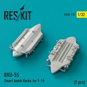 RESKIT RS32-0175 BRU-55 Supports de bombes intelligents pour F-18 (2 pièces) 1/32